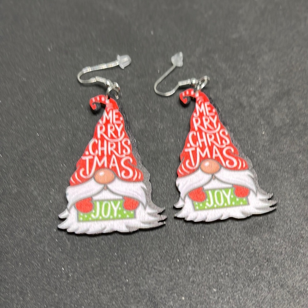 Earrings Christmas gnomes